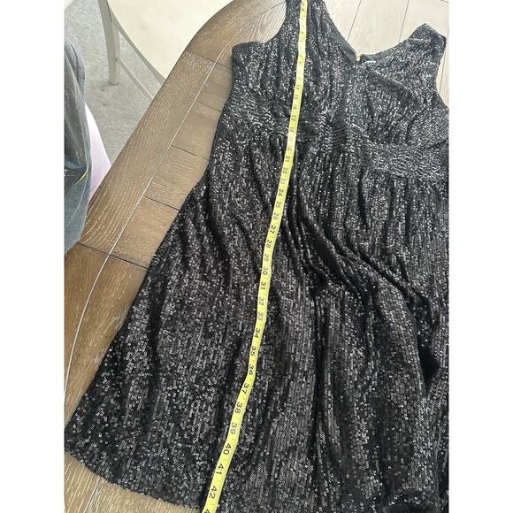 NWT Draper James RSVP Sequin Black Holiday Special Occasion Dress Prom size 20W - Picture 4 of 14